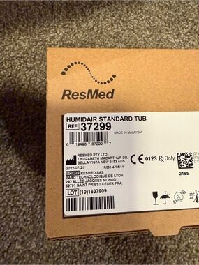 ResMed Brown Cardboard Humidair Water Tank